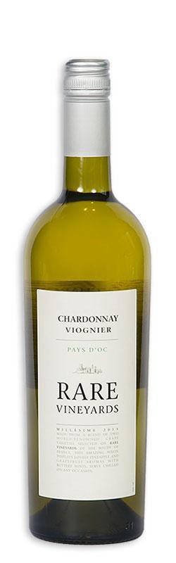 Witte wijn Frankrijk Rare Vineyards, IGP & d\'Oc, Chardonnay Viognier, Pays